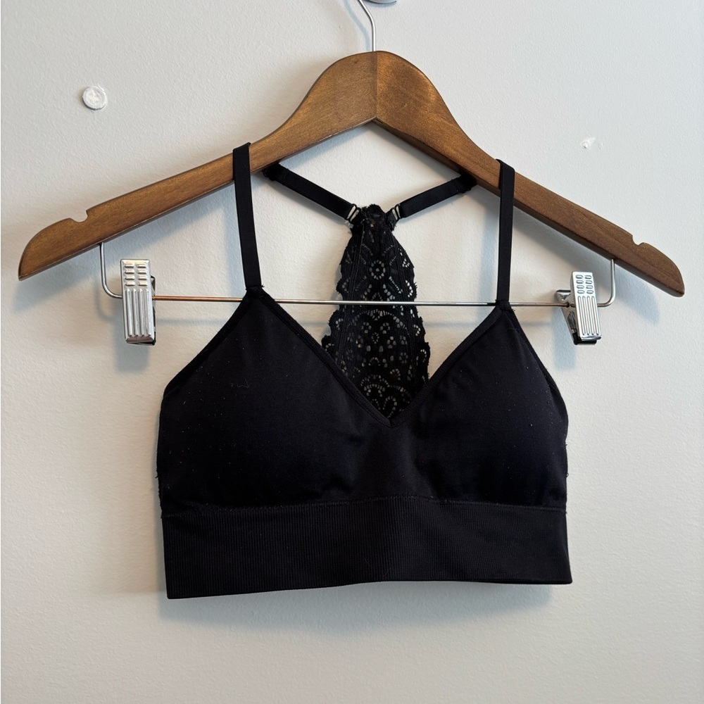 ✨$7 CLEAR-OUT✨ Auden Lace Racerback Lined Seamless Comfy Wireless Bralette Bra